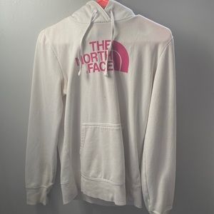 White North face sweater